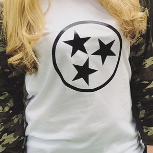 Tennessee Tristar camouflage baseball tee